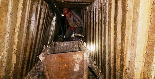 Обслуговування  підземних дренажно-штольневих систем працівниками дільниці №6